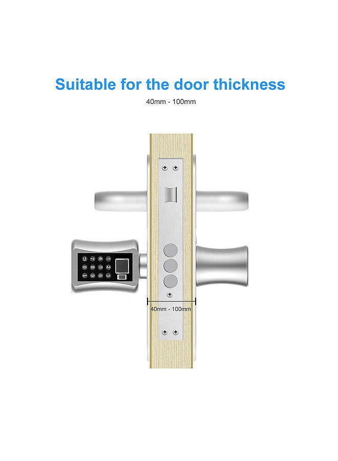 Smart Cylinder Lock With Tuya APP Keyless Electronic Fingerprint Door Lock BT Digital Password Lock Code Anti-theft Security Door Lock Core with Key Electric Lock