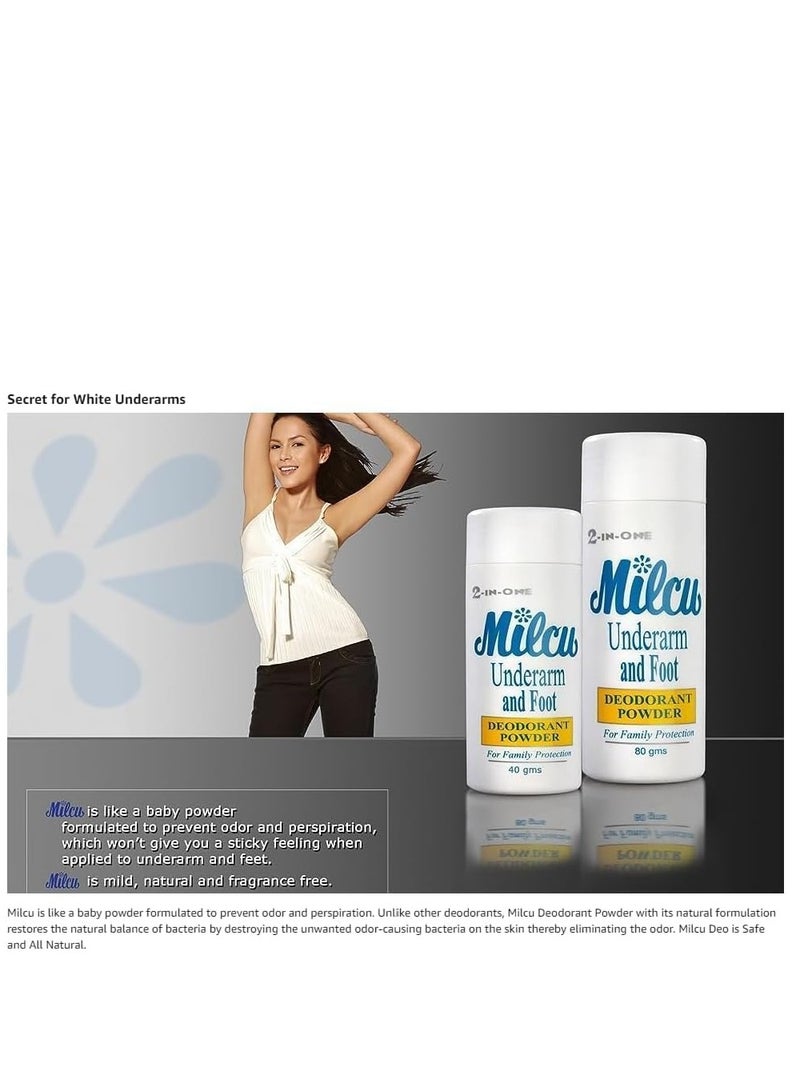 ميلكو مسحوق مزيل العرق تحت الإبط والقدم من ميلكو 80 جرام - Image 4
