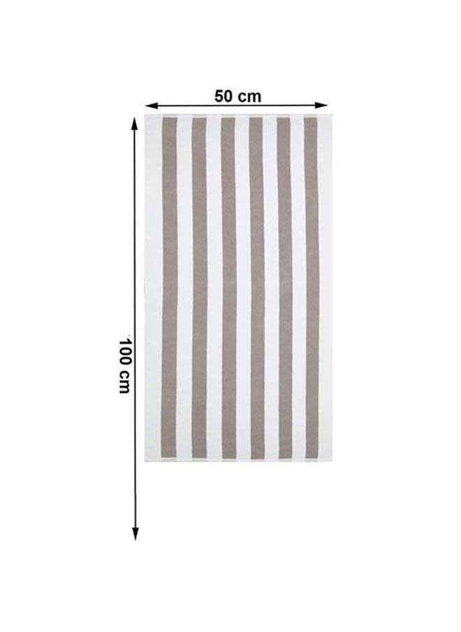 Signoola Kids Beach towel 100 x 50 cm Brown Stripes, 100% cotton. 