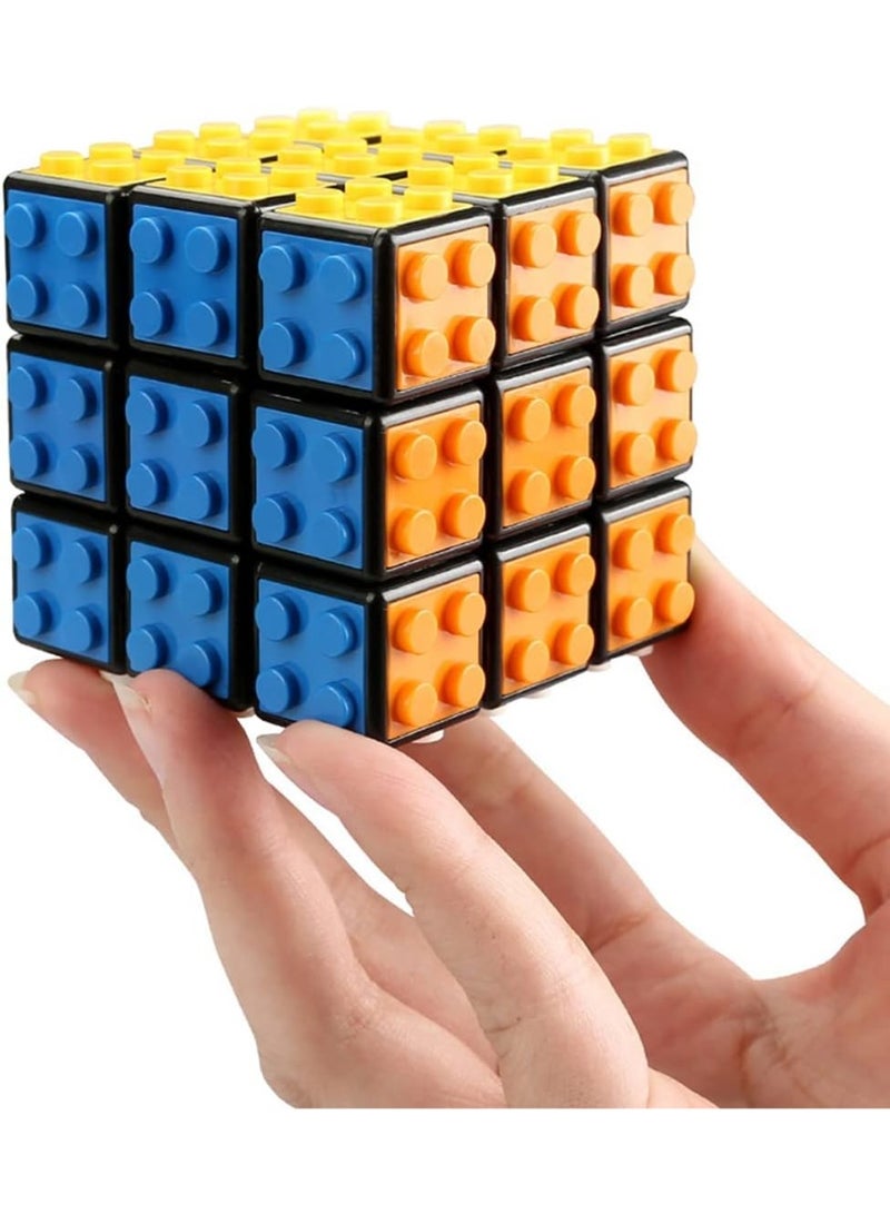 عربست مكعب سحري مكعب روبيك 3 × 3 مكعبات بناء مكعب سحري لغز لعبة مكعبات في 1 للأطفال والكبار هدية متوافقة مع ليغو - Image 4