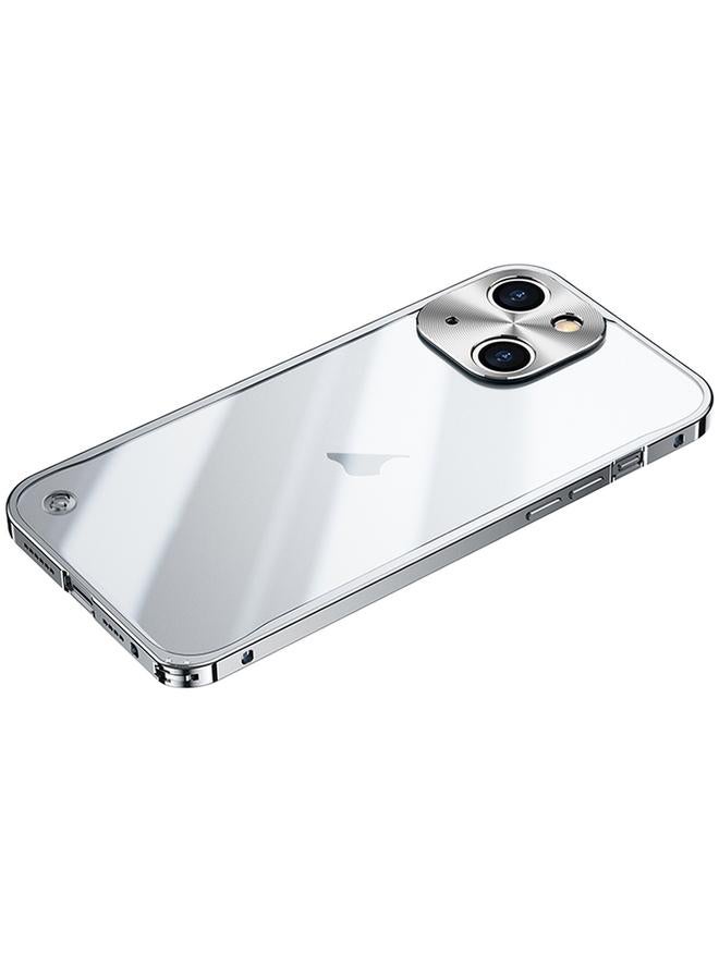 اس-توب جراب لهاتف iPhone 15 Plus بإطار معدني من البولي كربونات المقاوم للصدمات - Image 1