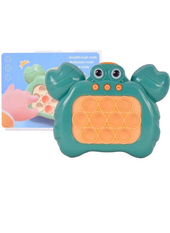 Toy Box Pop It Fidget Toy Light Up Popping Game Quick Push Pattern-Popping Game For Kids Adults Stress Anxiety Relief Sensory Toys For Boys Girls - Green 
