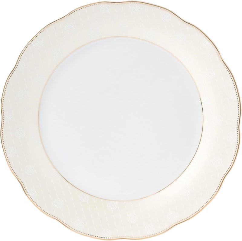 Stylish and Elegant 24 Pieces Porcelain Dinnerware Set Service for 4 People for Hosting Parties and Events  Tova 24 Piece Wavy - Image 2
