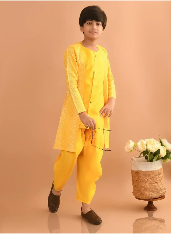 ليلك Printed Dhoti Kurta Set