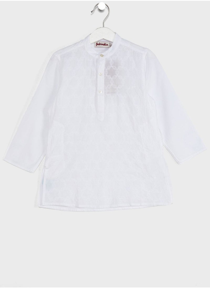 Fabindia - Kids Essential Long Kurta - Image 1