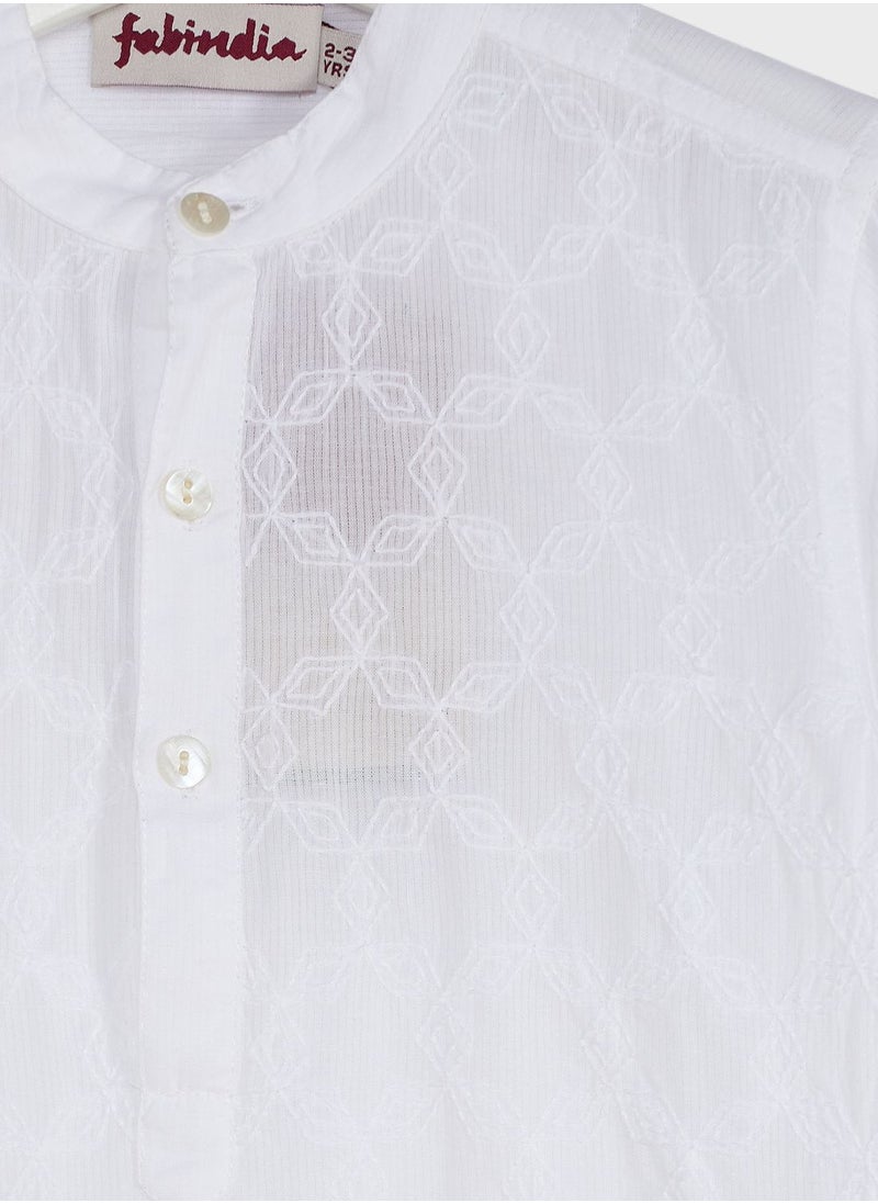 Fabindia - Kids Essential Long Kurta - Image 1