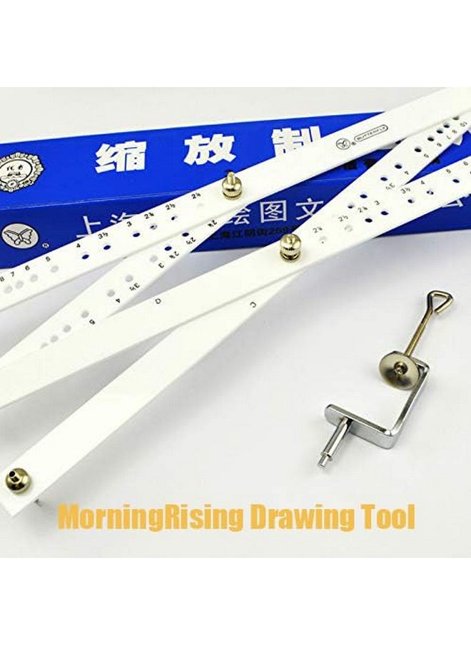 MorningRising - Artists Plexiglass Pantograph Artist Drawing Tool Reducer Enlarger Recreate Copy 10 Times Scaling Ruler - Image 1