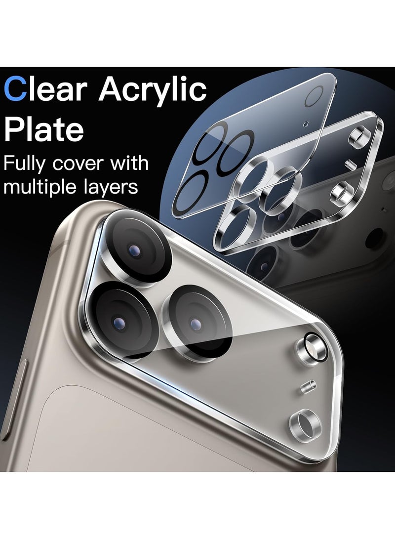 Denx Camera Lens Protector for iPhone 17 Pro, 9H Tempered Glass, Anti-Scratch, Case Friendly, Does Not Affect Night Shots, HD Clear (Clear) - Image 3