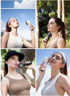 Generic WORTHIT' Portable Turbo Fan - 101 Speeds, 3600mAh Rechargeable with Ice Cooler. Powerful Pocket Fan for Camping u0026 Outdoor, for Both Women and Men.  - Image 3