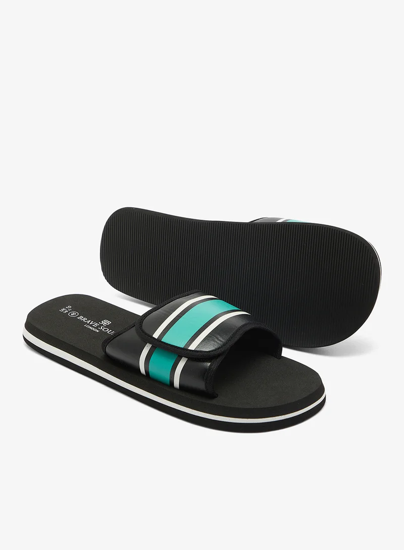 BRAVE SOUL  MENS FOAM SLIDER WITH ADJUSTABLE PU STRAP for Men | Best Price UAE