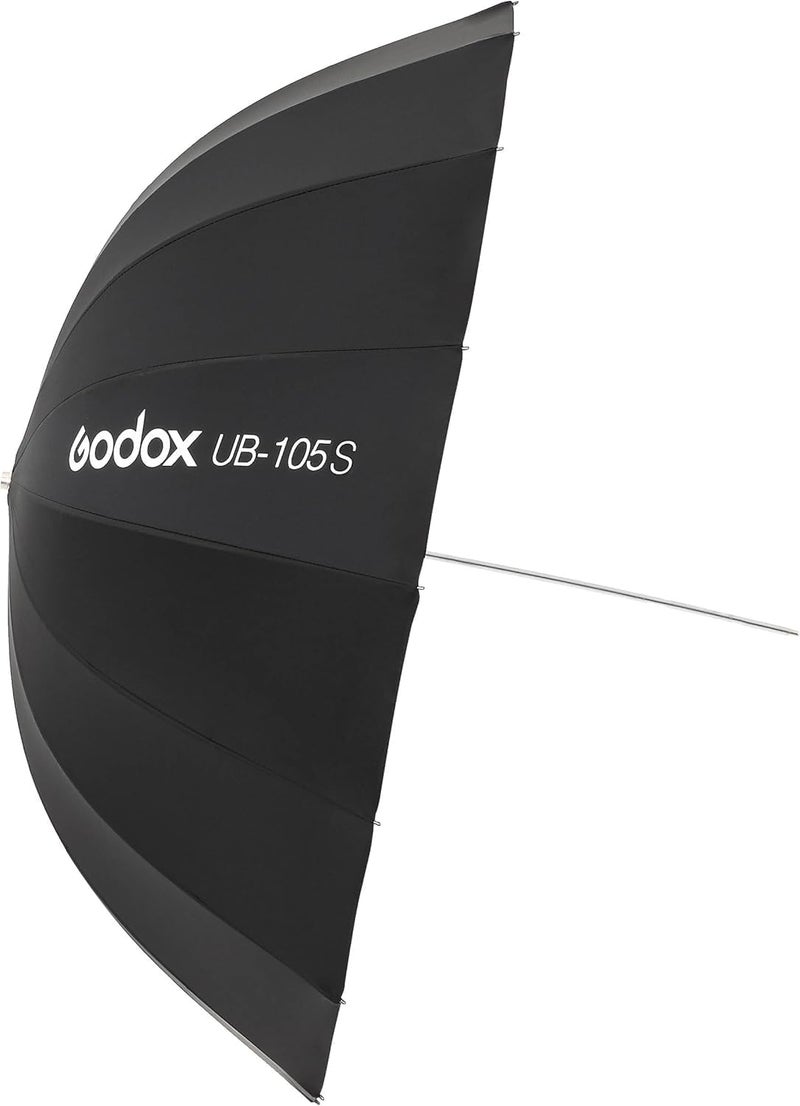جودوكس مظلة استوديو عاكسة فضية من Godox UB-105S، قطر 105 سم (41 بوصة)، معدل عاكسية عالي لتعديل الإضاءة في التصوير الفوتوغرافي للفلاش وأضواء الفيديو LED - Image 3