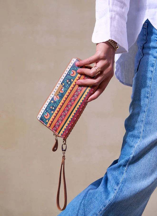 The Jaipur Money Bag wallet - Floral | Digital Nomad