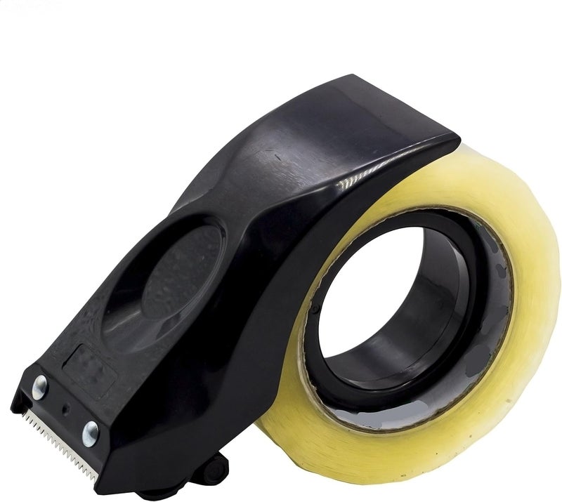 Prosun Easy-Mount 2 Inch Tape Gun Dispenser Packing Packaging Sealing Cutter Black Handheld Warehouse Tools - Image 1