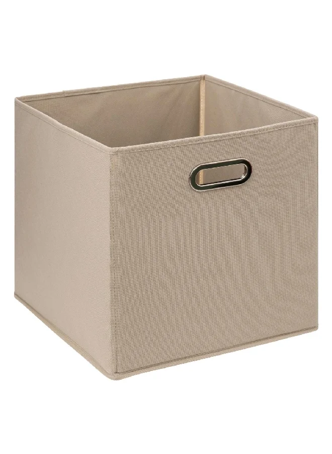 Five Simply Smart Polypropylene and Metal Foldable Storage Box Linen 31 x 31 cm 138885O