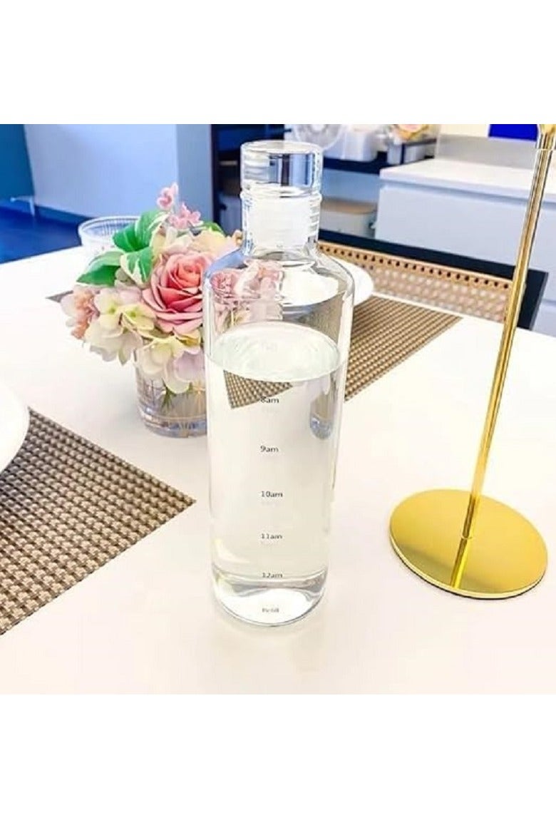 500ml Water Bottle with Time Markers - Reusable  - Image 2