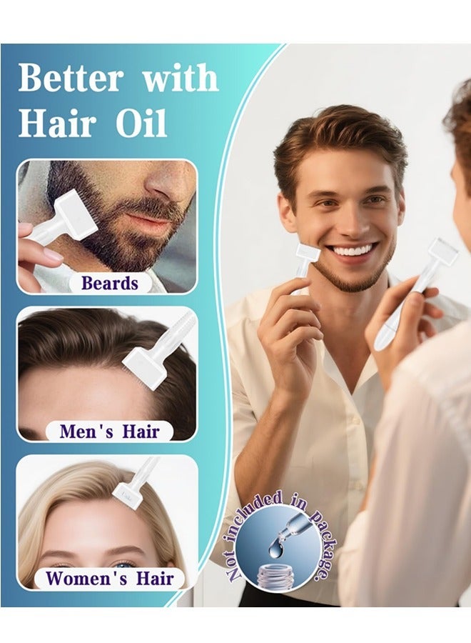 140 أداة تيتانيوم صغيرة الإبر لرعاية الجلد، ختم ميكرونيدل، أداة مهنية ميكرونيدلنغ للشعر، اللحية، اسطوانة ميكرونيدلنغ للرجال والنساء - Image 4