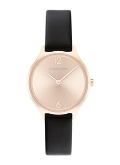 Women's Analog Round Leather Wrist Watch 25200060 - 28 mm