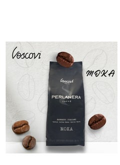 Vescovi Perlanera Moka Coffee Beans 1 Kg | Made in Italy | Best For Coffee Machines (Pack of 1)  - Image 2