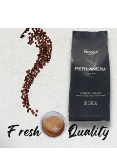 Vescovi Perlanera Moka Coffee Beans 1 Kg | Made in Italy | Best For Coffee Machines (Pack of 1)  - Image 3