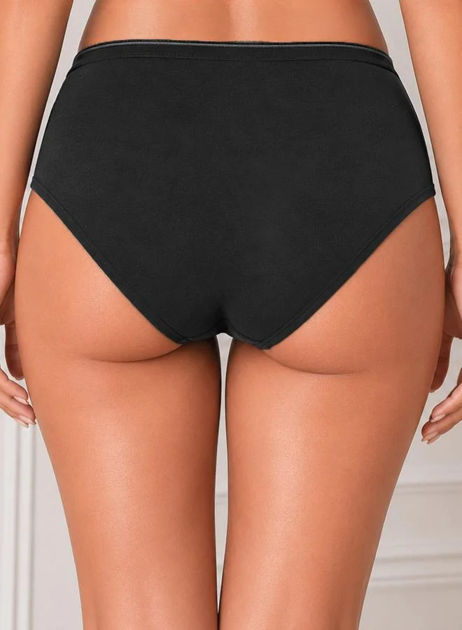 Clovia Pack of 3 -Mid Waist Hipster Panties - Modal