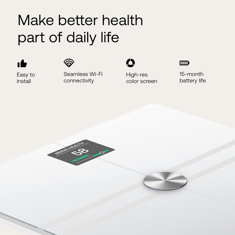 Withings Body Comp WiFi Bath Scale with Full Body Analysis (Weight, Body Fat/Muscle Fat/Body Fat, Water) and Cardio Tracking, Personal Scale, Up to 8 Users - Image 5