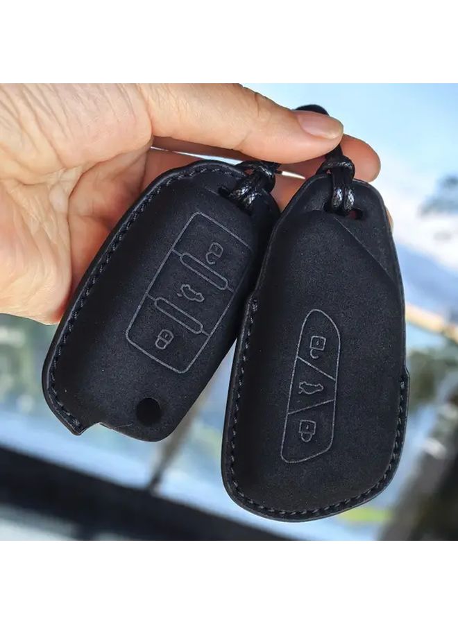 A Durable Key Fob Cover Compatible With VW Seat Skoda Models UP Passat Touran Golf Jetta Caddy Tiguan Taos T6 1 T Roc Octavia Fabia Kodiaq Karoq Rapid Toledo Leon Ibiza Ateca Arona A Style Scratch Resistant Shell All Around Protection Case Holder - Image 3