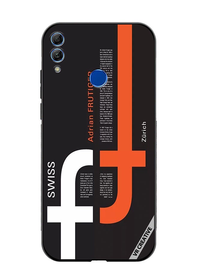 Protective Case Cover For Honor 10 Lite Swiss Zurich Design Multicolour