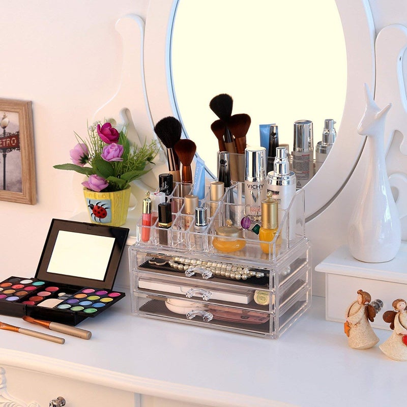 myzon Cosmetic Makeup Jewellery Lipstick Storage Organiser Box, Storage Display Stand Case, Rack Holder Boxes - Image 2