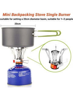 PYC Portable Camping Stoves Backpacking Stove with Piezo Ignition Stable Support Wind-Resistance Camp Stove for Outdoor Camping Hiking Cooking  - Image 5