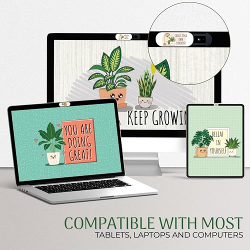 MESMOS Laptop Camera Cover Slide Cute, Laptop Accessories, Computer Camera Webcam Cover Slide, Web Cam Privacy Cam Blocker. Fits MacBook Pro & Air, iPad iMac (Large) - Image 3
