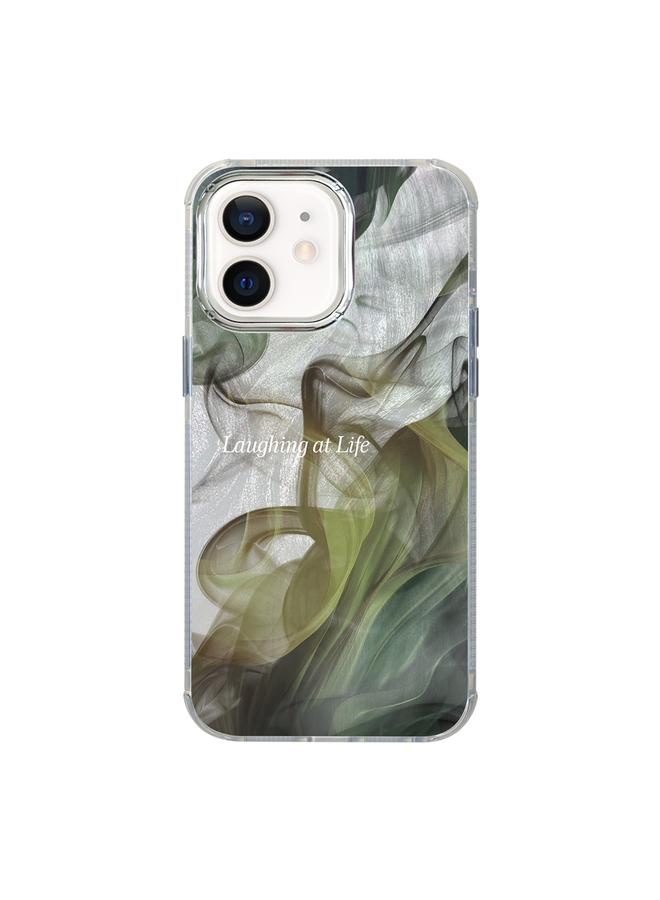 اس-توب جراب لهاتف iPhone 12 بتصميم إشعاعي ونمط توضيحي وغطاء كامل مقاوم للصدمات - Image 1