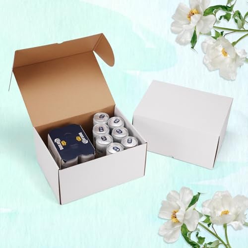 WIFTREY 12x9x6 inches White Shipping Boxes pack of 15, Corrugated Cardboard Boxes 12 x 9 x 6 for Packaging Small Business, Moving, Mailing - Image 5