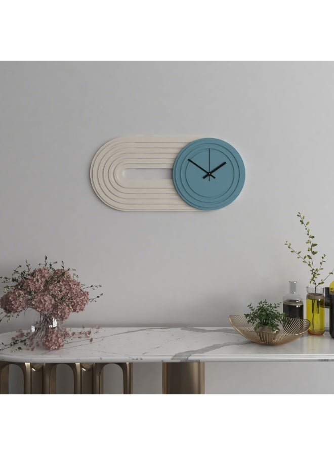 ماركتنا ساعة حائط خشبية بتصميم عصري أنيق