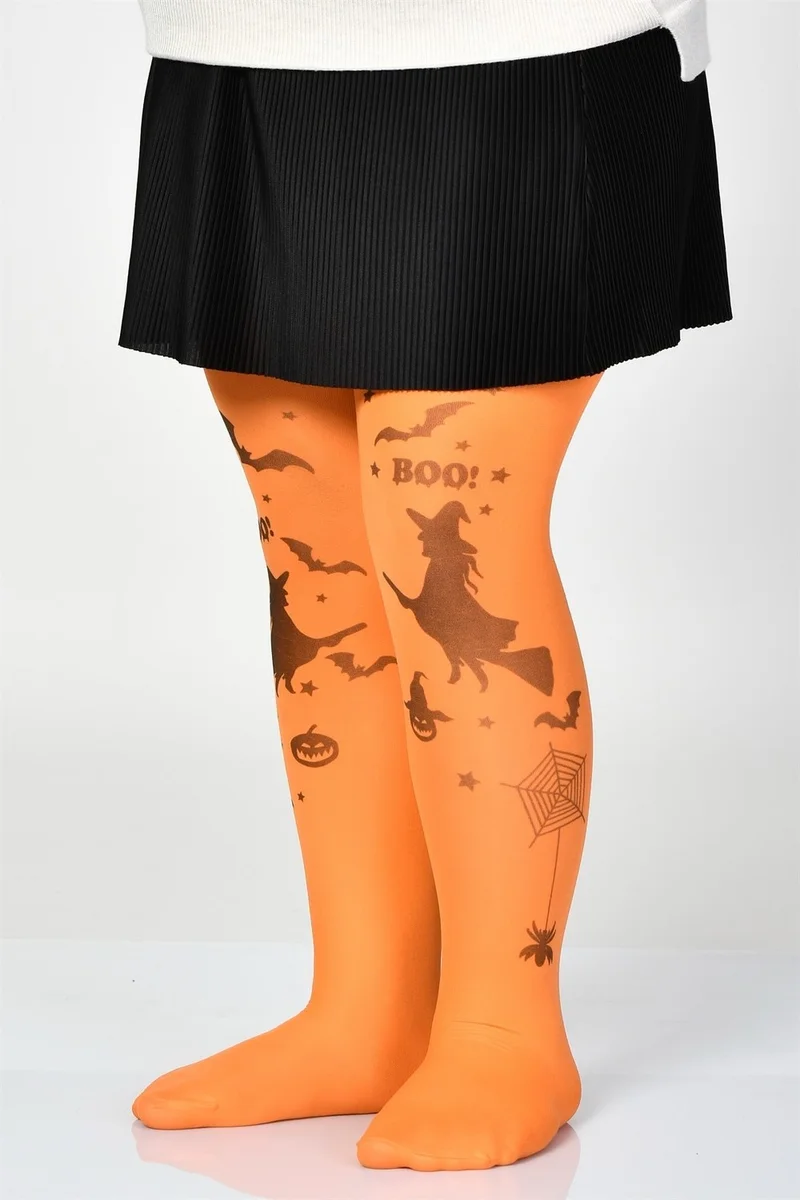 Dore Halloween Patterned Children's Tights