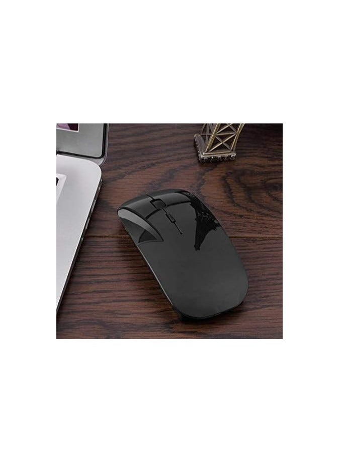 Ergonomic Rechargeable Wireless Bluetooth USB Silent Mouse – Adjustable DPI, No Clicking Noise, Compatible with MacBook, iPad, iPhone, Android, PC, Laptop, and Tablet  - Image 2