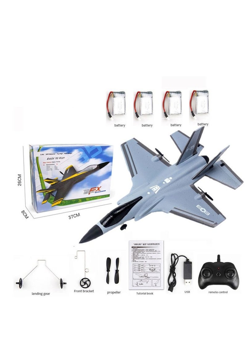 AROAQ RC Remote Radio Control Drones Airplanes Gray four Battery Toy Kids Gift  - Image 1