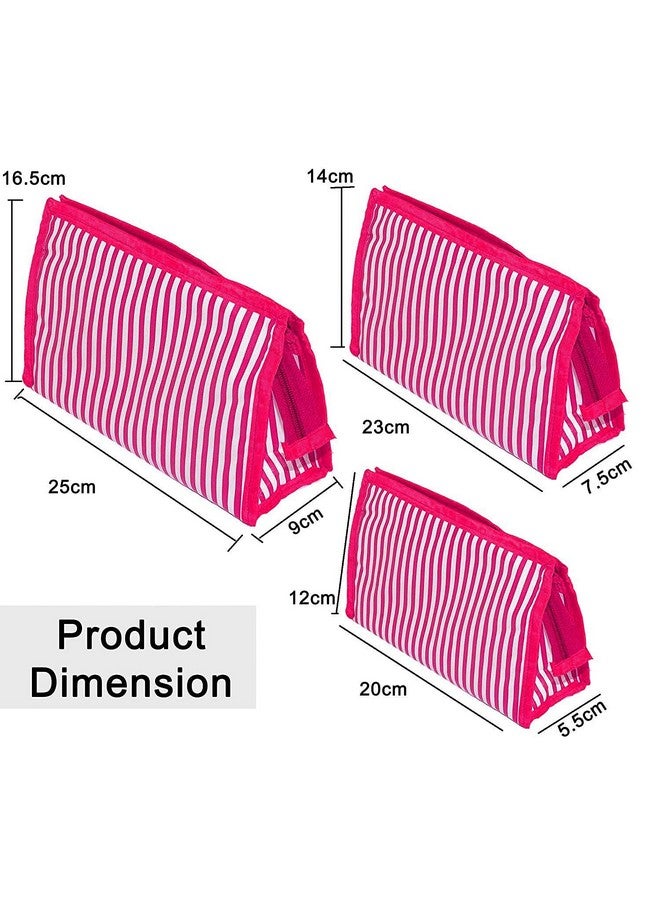 PRISMAXIC 3 - Set Travel Makeup Pouch Toiletry Cosmetic bag travelling pouch makeup kit (Multi-colored) - Image 2