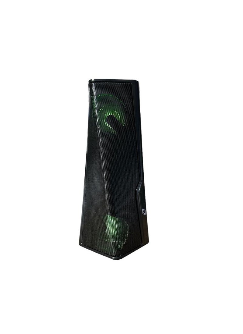 Zero - Z222 Portable Bluetooth Speaker with USB Output and Memory Card Reader Output Black - Image 1