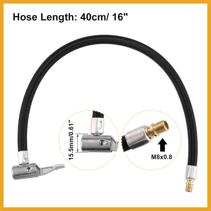 Partuto 40cm 16" Tire Valve Stem Extension Inflator Extender Hose for Car Replacement - Image 4