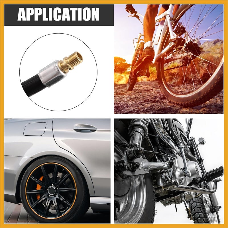 Partuto 40cm 16" Tire Valve Stem Extension Inflator Extender Hose for Car Replacement - Image 3