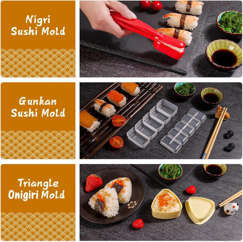 FUNGYAND Tamagoyaki Pan Set, 12-in-1 Japanese Omelette Pan with Spatula, Bamboo Mat, Knife, and Sushi Accessories - 5x7 Inches Deluxe Cookware - Image 4