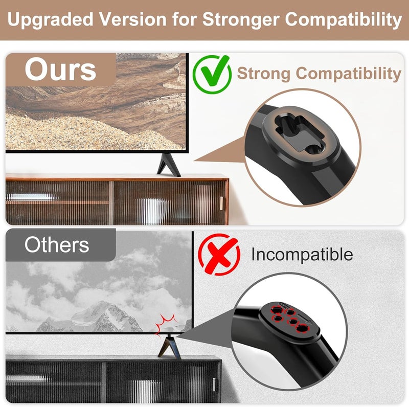 Varghesyla أرجل تلفزيون بديلة لقاعدة حامل تلفزيون توشيبا لتوشيبا 32L310U18 32L310U19 32L310U20 32L220U 43LF421U19 50L420U أرجل حامل تلفزيون لتوشيبا مع مسامير (نسخة مطورة) - Image 3