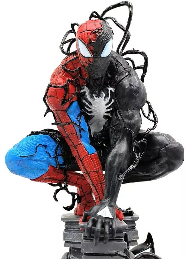 SPIDERMAN Spider Man Statue Figure LED 15in PVC Statue Model - Image 2
