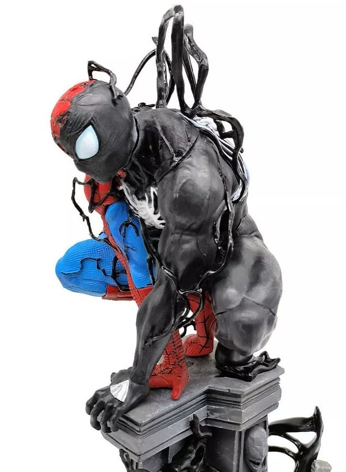 SPIDERMAN Spider Man Statue Figure LED 15in PVC Statue Model - Image 3