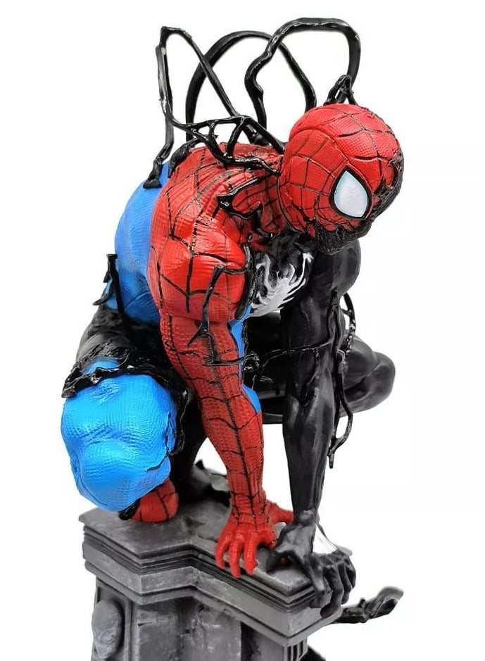 SPIDERMAN Spider Man Statue Figure LED 15in PVC Statue Model - Image 4