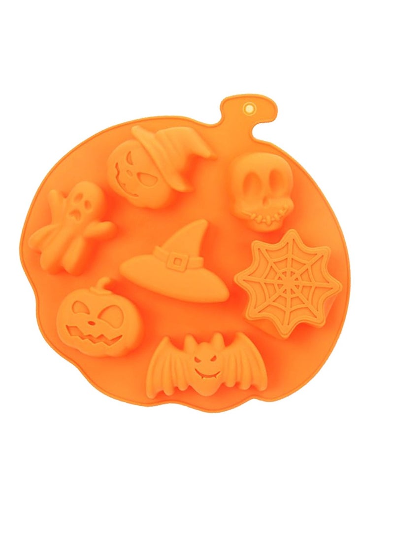 قالب شوكولاتة من السيليكون على شكل قرع اليقطين على شكل شوكولاتة الهالوين طرافة الساحرة للخبز بنفسك - Image 1