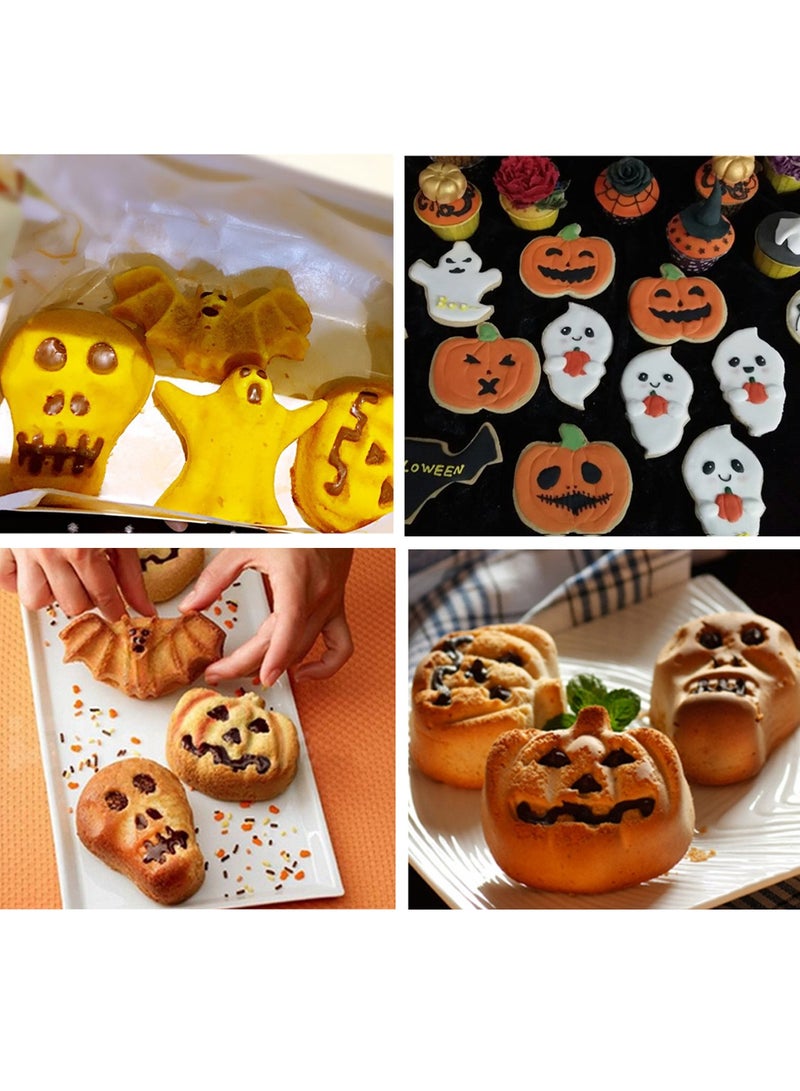 قالب شوكولاتة من السيليكون على شكل قرع اليقطين على شكل شوكولاتة الهالوين طرافة الساحرة للخبز بنفسك - Image 4