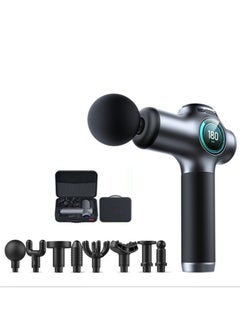 Generic Handheld pain relief body massage gun, massage device, fascia gun to relieve sports pain, 99 adjustable gear (Silver & Black)  - Image 1