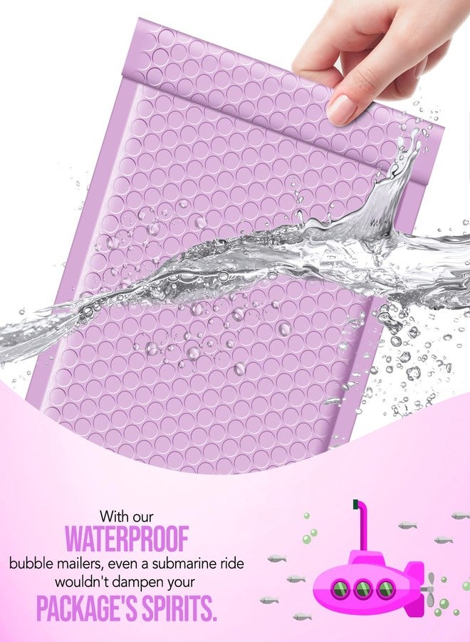 GSSUSA Bubble Mailers 6x10 Inches 100 Pack Size 6x9” Bubble Mailer Envelopes Small Packaging Mailing Envelope Bags Shipping Bag Bulk Pack Self Seal Package Mail Packing Business Supplies, Lavender - Image 4