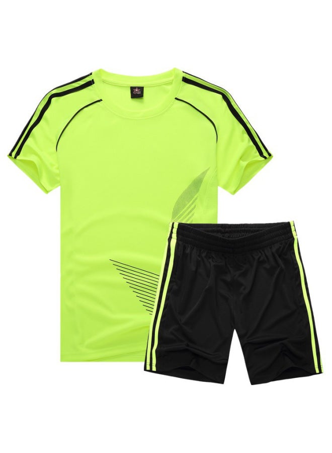 Fluorescent Green Zp Short Sleeve Football Jersey - Image 1